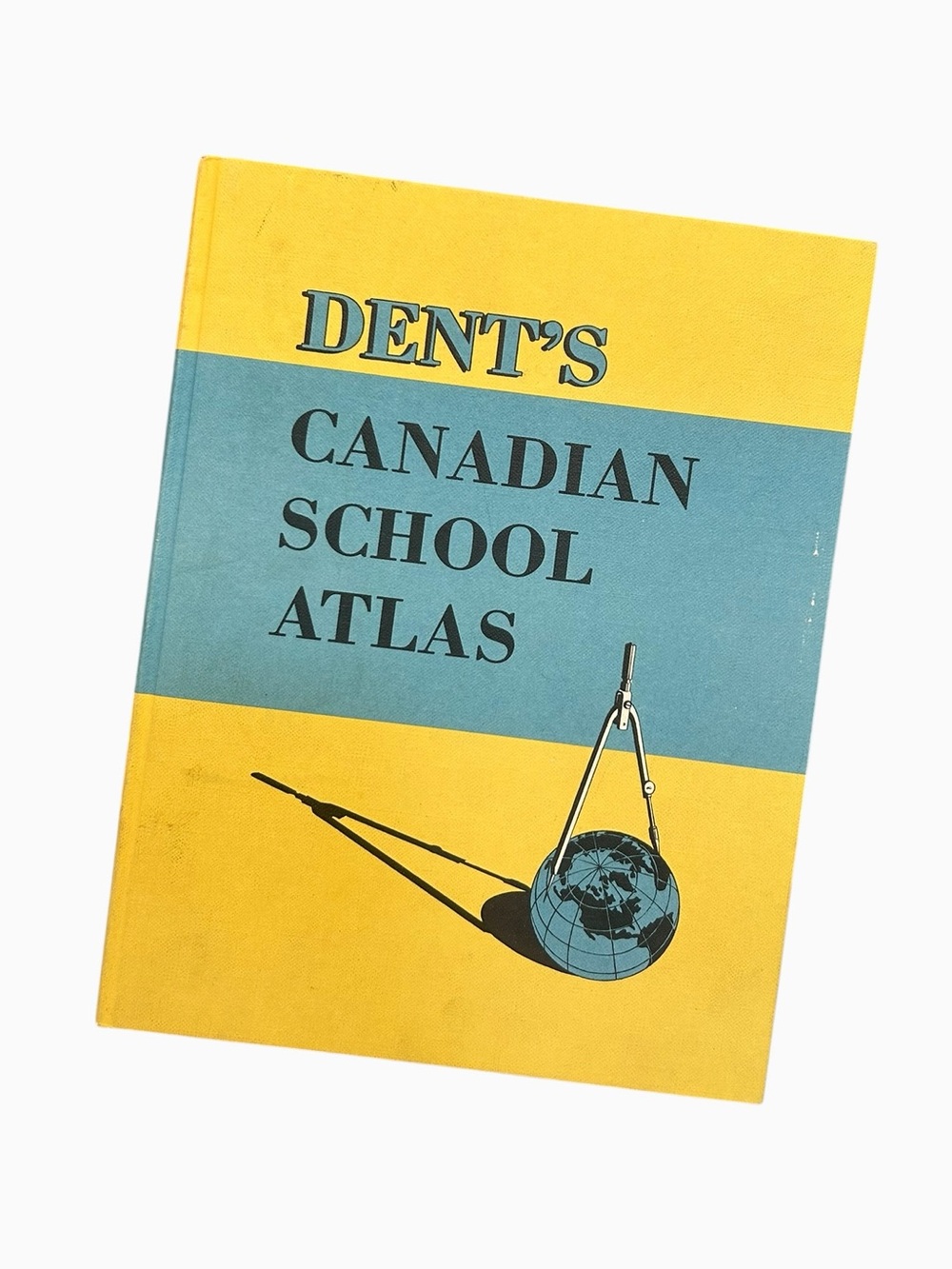 Vintage Dent's Canadian School Atlas Hardcover MCM Retro Map Book